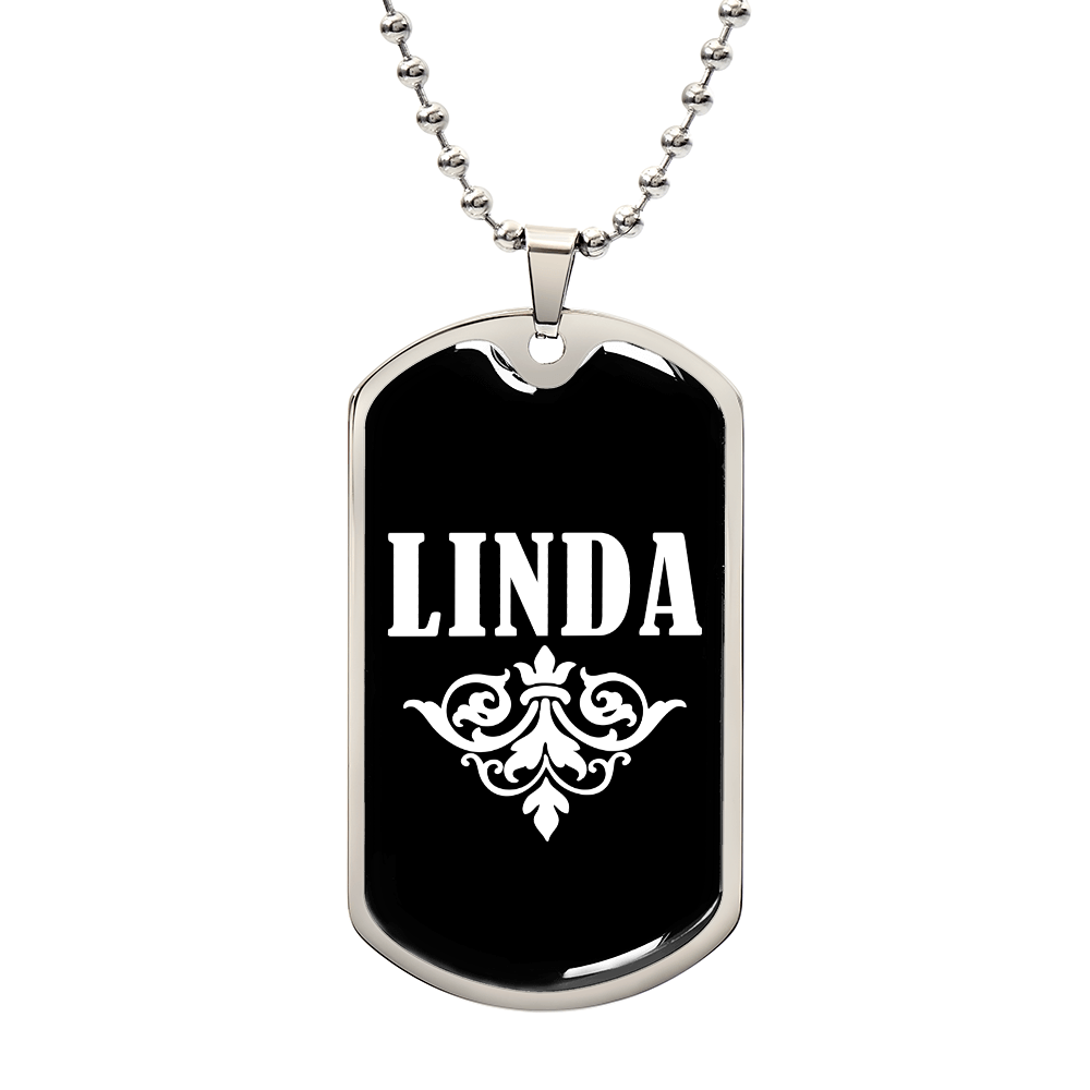 Linda v03a - Luxury Dog Tag Necklace