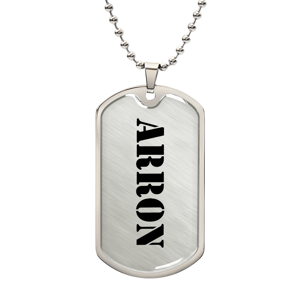 Arron - Luxury Dog Tag Necklace
