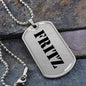 Fritz - Luxury Dog Tag Necklace