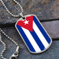 Cuban Flag - Luxury Dog Tag Necklace