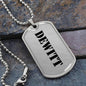 Dewitt - Luxury Dog Tag Necklace