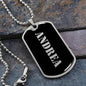 Andrea v2 - Luxury Dog Tag Necklace