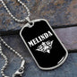 Melinda v03a - Luxury Dog Tag Necklace