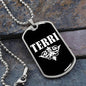 Terri v03a - Luxury Dog Tag Necklace