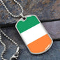 Irish Flag - Luxury Dog Tag Necklace