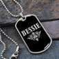 Bessie v02a - Luxury Dog Tag Necklace