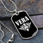 Vera v03a - Luxury Dog Tag Necklace