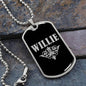 Willie v02a - Luxury Dog Tag Necklace