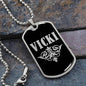 Vicki v02a - Luxury Dog Tag Necklace