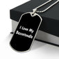 Love My Bassetoodle v6 - Luxury Dog Tag Necklace