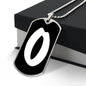 Initial O v3b - Luxury Dog Tag Necklace