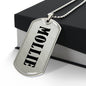 Mollie v01 - Luxury Dog Tag Necklace