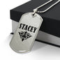 Stacey v01a - Luxury Dog Tag Necklace