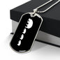 Mama Hippo With 3 Calves v3 - Luxury Dog Tag Necklace