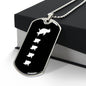 Mama Penguin With 4 Chicks v3 - Luxury Dog Tag Necklace