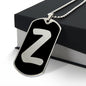 Initial Z v2b - Luxury Dog Tag Necklace