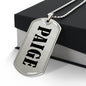 Paige v01 - Luxury Dog Tag Necklace