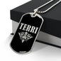 Terri v02a - Luxury Dog Tag Necklace