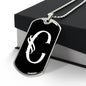 Initial C v001-23 - Luxury Dog Tag Necklace