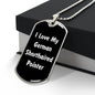 Love My German Shorthaired Pointer v6 - Luxury Dog Tag Necklace