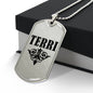 Terri v01a - Luxury Dog Tag Necklace