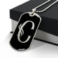 Initial C v001-22 - Luxury Dog Tag Necklace