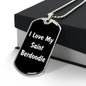 Love My Saint Berdoodle v6 - Luxury Dog Tag Necklace