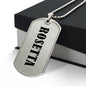 Rosetta v01 - Luxury Dog Tag Necklace