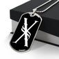 Initial X v001-23 - Luxury Dog Tag Necklace