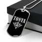 Tonya v02a - Luxury Dog Tag Necklace