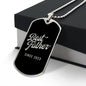 Best Father Since 2023 v3 - Luxury Dog Tag Necklace
