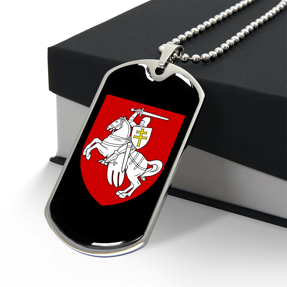 Pahonia (Belarus) v3 - Luxury Dog Tag Necklace