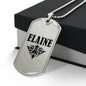 Elaine v01a - Luxury Dog Tag Necklace