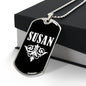 Susan v03a - Luxury Dog Tag Necklace