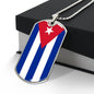 Cuban Flag - Luxury Dog Tag Necklace
