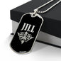Jill v02a - Luxury Dog Tag Necklace