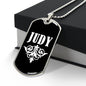 Judy v03a - Luxury Dog Tag Necklace