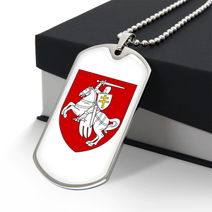Pahonia (Belarus) v2 - Luxury Dog Tag Necklace