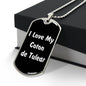 Love My Coton de Tulear v6 - Luxury Dog Tag Necklace