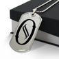 Initial O v001-21 - Luxury Dog Tag Necklace