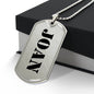 Joan - Luxury Dog Tag Necklace