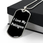 Love My Pekingese v6 - Luxury Dog Tag Necklace