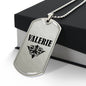 Valerie v01a - Luxury Dog Tag Necklace