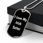 Love My Irish Setter v6 - Luxury Dog Tag Necklace