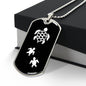 Mama Turtle With 2 Hatchlings v3 - Luxury Dog Tag Necklace