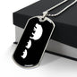 Mama Hippo With 2 Calves v3 - Luxury Dog Tag Necklace