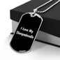 Love My Sheepadoodle v6 - Luxury Dog Tag Necklace