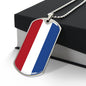 Dutch Flag - Luxury Dog Tag Necklace