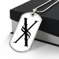 Initial X v001-24 - Luxury Dog Tag Necklace
