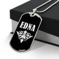 Edna v03a - Luxury Dog Tag Necklace
